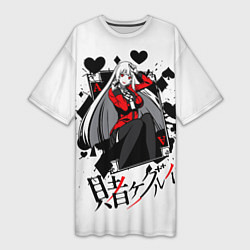 Женская длинная футболка Kakegurui Безумный азарт