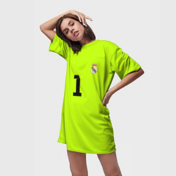 Футболка женская длинная Iker Casillas, цвет: 3D-принт — фото 2