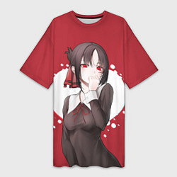 Футболка женская длинная Kaguya Love, цвет: 3D-принт