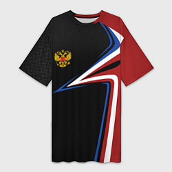 Женская длинная футболка РОССИЯ RUSSIA UNIFORM