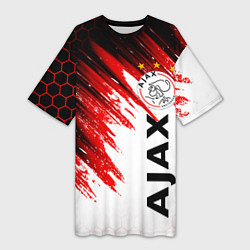 Женская длинная футболка FC AJAX AMSTERDAM ФК АЯКС