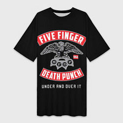 Женская длинная футболка Five Finger Death Punch 5FDP