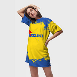 Футболка женская длинная Suzuki Сузуки Z, цвет: 3D-принт — фото 2