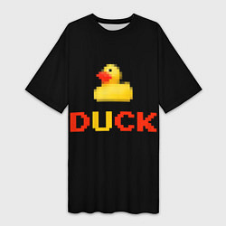 Женская длинная футболка DUCK