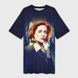 Футболка женская длинная Dana Scully, цвет: 3D-принт