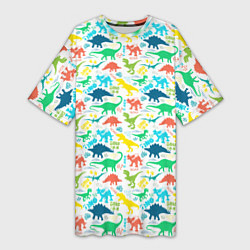 Женская длинная футболка DINOSAUR