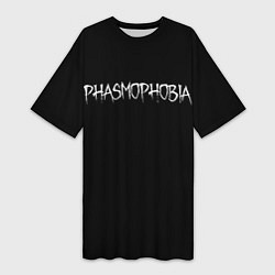 Женская длинная футболка Phasmophobia logo