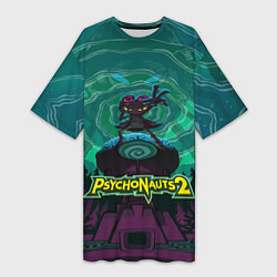 Женская длинная футболка PsychoNauts 2 Рас