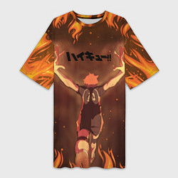 Женская длинная футболка Haikyu Волейбол Z