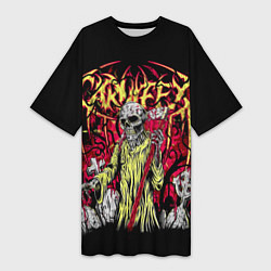 Футболка женская длинная Carnifex, цвет: 3D-принт