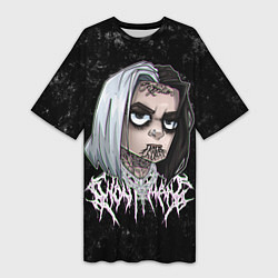 Футболка женская длинная GHOSTEMANE ART, цвет: 3D-принт