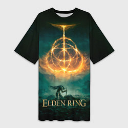 Женская длинная футболка Elden Ring Game Art