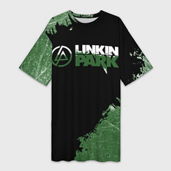 Женская длинная футболка Линкин Парк в стиле Гранж Linkin Park