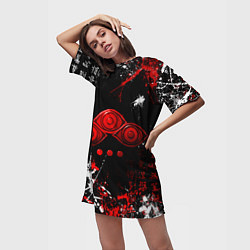 Футболка женская длинная Король Захард Башня Бога Знак, цвет: 3D-принт — фото 2