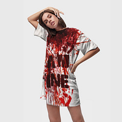 Футболка женская длинная I АM FINE, цвет: 3D-принт — фото 2