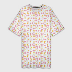 Женская длинная футболка Векторные круги