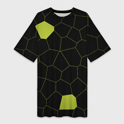 Футболка женская длинная Кожа рептилии, цвет: 3D-принт