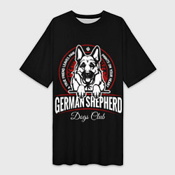 Женская длинная футболка Немецкая Овчарка German Shepherd -1