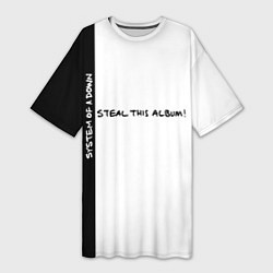 Футболка женская длинная System of a Down - Steal This Album!, цвет: 3D-принт