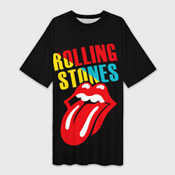 Женская длинная футболка Роллинг Стоунз Rolling Stones