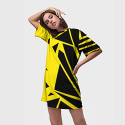 Футболка женская длинная Цвета победы, цвет: 3D-принт — фото 2