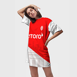 Футболка женская длинная AC Monaco Golovin Fan Theme, цвет: 3D-принт — фото 2