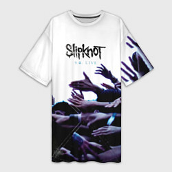 Женская длинная футболка 9 0: Live - Slipknot