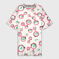 Женская длинная футболка Такаси Мураками, Jellyfish Eyes