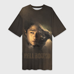 Женская длинная футболка Hellbound персонаж