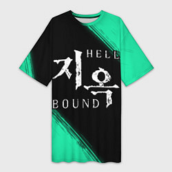 Женская длинная футболка HELLBOUND - Краска