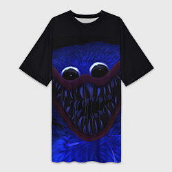 Женская длинная футболка BLUE MONSTER POPPY