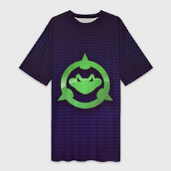 Футболка женская длинная Battletoads Logo, цвет: 3D-принт