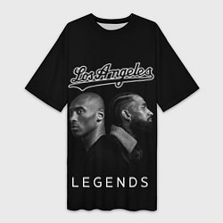 Женская длинная футболка Los Angeles Legends Легенды Лос-Анджлелеса
