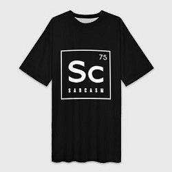 Женская длинная футболка SC - SARCASM 75 САРКАЗМ