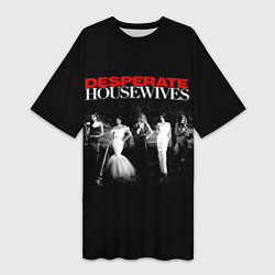 Женская длинная футболка Desperate Housewives летний сад