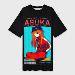 Женская длинная футболка Asuka - Neon Genesis Evangelion