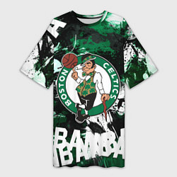 Женская длинная футболка Бостон Селтикс , Boston Celtics