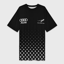 Женская длинная футболка Audi, Ауди, Звезды