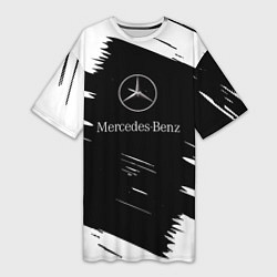 Женская длинная футболка Mercedes-Benz Текстура