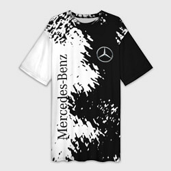 Женская длинная футболка Mercedes-Benz: Black & White