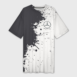 Женская длинная футболка Mercedes-Benz Клякса