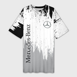 Женская длинная футболка Mercedes-Benz - Текстура