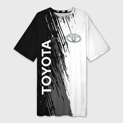 Женская длинная футболка Toyota sport вектор