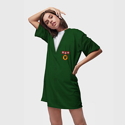 Футболка женская длинная Hyosan High School uniform, цвет: 3D-принт — фото 2