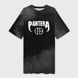 Футболка женская длинная Pantera - Облака, цвет: 3D-принт