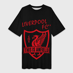 Женская длинная футболка Liverpool Ливерпуль