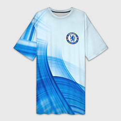 Женская длинная футболка Chelsea FC челси фк