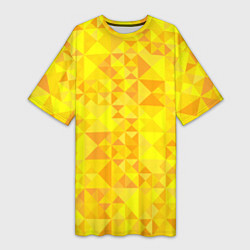 Футболка женская длинная Камуфляж спортивный Призма - солнце, цвет: 3D-принт