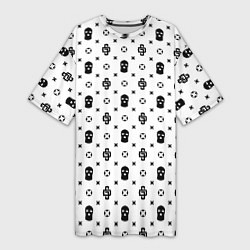 Женская длинная футболка Узор White Dope Camo Dope Street Market