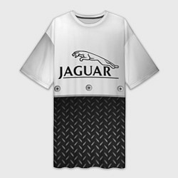 Женская длинная футболка Jaguar Ягуар Сталь